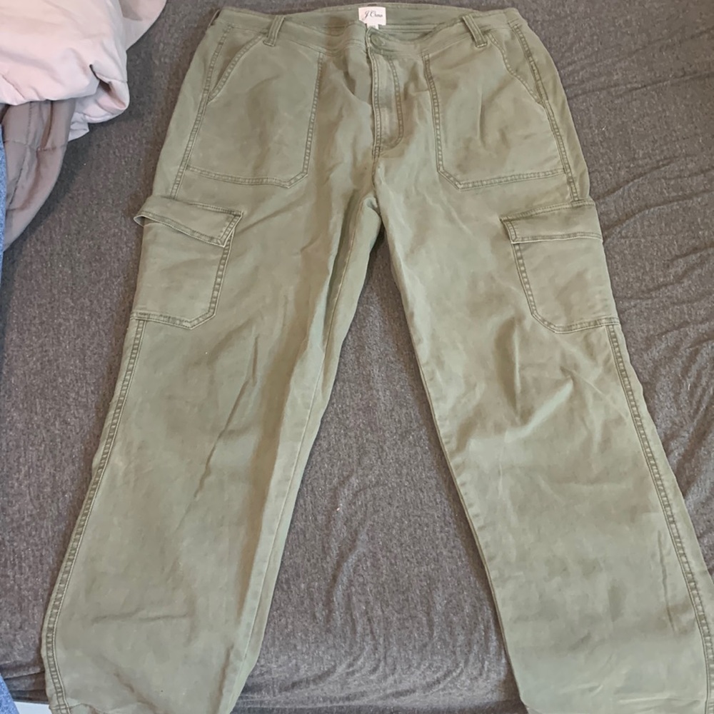 Olive green cargo pants